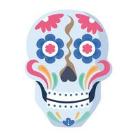 Trendy Mexican Skull vector