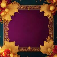 Happy Diwali template with blank space or image space on a festival-look background by Ai generated photo