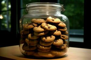 Ornate Cookies jar. Generate Ai photo