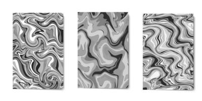 black white abstract marble background. vector