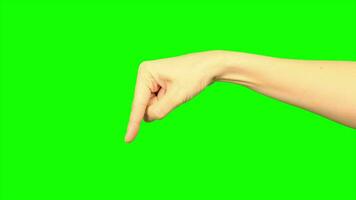 Hand, green screen, hand on green background video