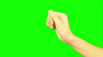 Hand, green screen, hand on green background video