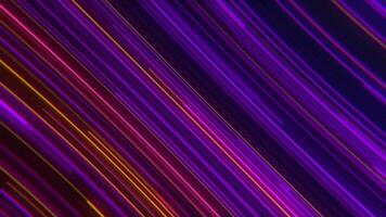 Motion background with glowing purple and gold neon light beams moving diagonally across the frame at high speed. This trendy gaming background animation is full HD and looping. video