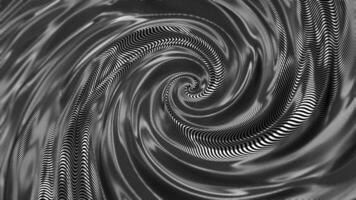 elegant skinande silver- bakgrund med en försiktigt strömmande silverren metallisk spiral. detta lyx rörelse bakgrund animering är full hd och en sömlös slinga. video