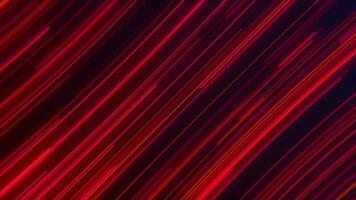 Abstract motion background with glowing red neon light beams moving diagonally across the frame at high speed. This trendy gaming background animation is full HD and a seamless loop. video