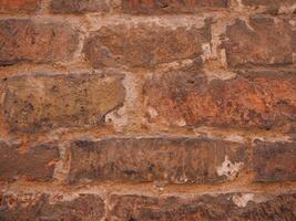 industrial style red brick wall background photo