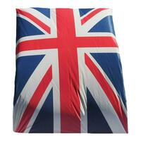 Union Jack flag of the United Kingdom isolated over white photo