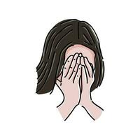 Crying Person Design Illustration Vector