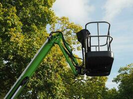 cherry picker crane platform photo