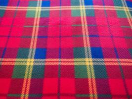 industrial style red green blue and yellow tartan texture backgr photo