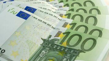 euro notes background photo