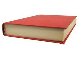 red book isolated over white photo