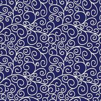 Frosty twisty pattern. Seamless pattern on a dark background. Vector illustration.