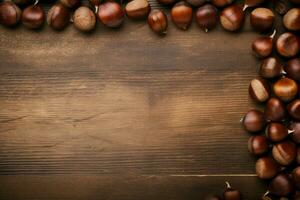 Earthy Chestnut background. Generate Ai photo