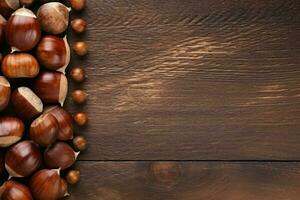 Rich Chestnut background. Generate Ai photo