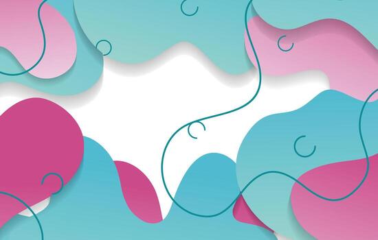 abstract gradient dynamic fluid shapes background design template vector