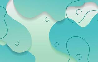 abstract gradient dynamic fluid shapes background design template vector