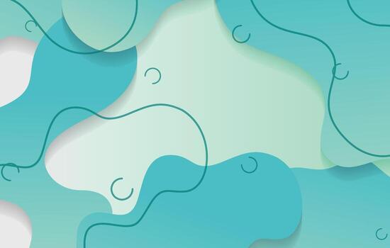 abstract gradient dynamic fluid shapes background design template vector