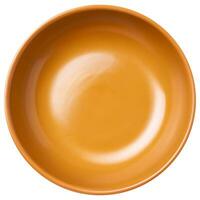 Top view of empty plate isolated on background. Dish cut out. AI generative photo
