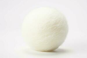 Globular filament of pale wool. Generate Ai photo