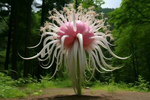 Fragrant Giant onion flower. Generate Ai photo