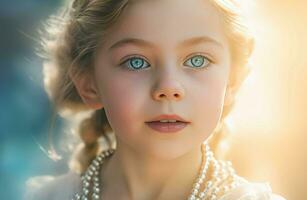 Capture the essence of innocence. Generate ai photo