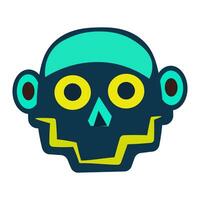 Funny skull for Day of the Dead vector