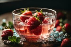 Strawberry images ai generated photo
