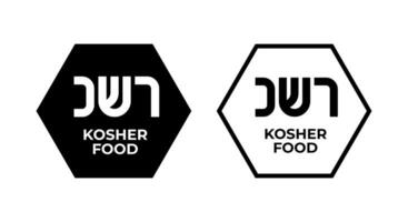 Kosher Certified symbols. International symbols of kosher food. Packaging concept. vector