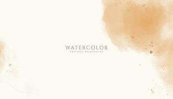 Abstract horizontal watercolor background. Neutral light colored empty space background illustration vector