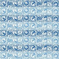Classic white and blue abstract monochromatic design seamless patterns. Graphic modern pattern. vector