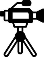 solid icon for documentary vector