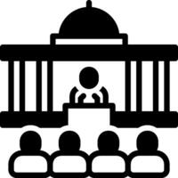 solid icon for political vector
