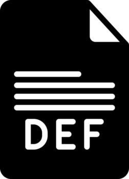 solid icon for def vector