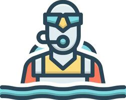 color icon for scuba vector