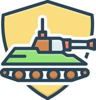 color icon for defence vector