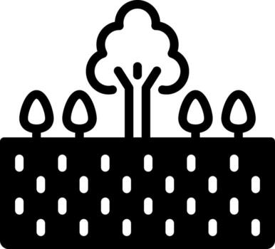 solid icon for prairie vector