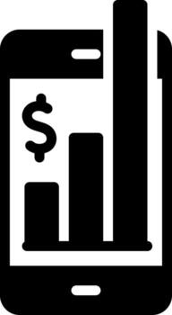 solid icon for increase vector