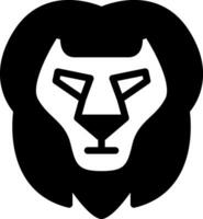 solid icon for leon vector