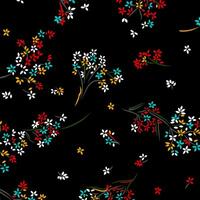 floral abstract pattern suitable for textile and printing needs vector