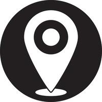 simple shape vector icon of location point, trendy style, eps 10 vector