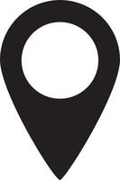 simple shape vector icon of location point, trendy style, eps 10 vector