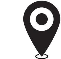 simple shape vector icon of location point, trendy style, eps 10 vector