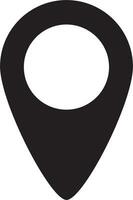 simple shape vector icon of location point, trendy style, eps 10 vector