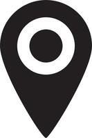 simple shape vector icon of location point, trendy style, eps 10 vector