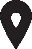 simple shape vector icon of location point, trendy style, eps 10 vector