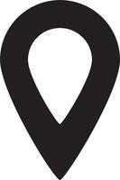 simple shape vector icon of location point, trendy style, eps 10 vector