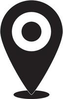 simple shape vector icon of location point, trendy style, eps 10 vector