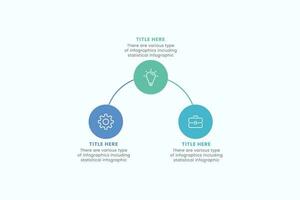 Modern presentation business infographic template. Creative circle element design with 3 step. vector