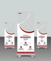 Business promotion Roll up banner,Modern x-banner and flag-banner advertising,Business Roll Up Set,Modern Exhibition roll-up design,Business Roll up banner vertical template design. vector